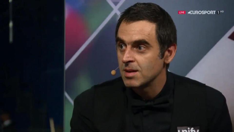  Ronnie O'Sullivan was stunned to see his missed foul