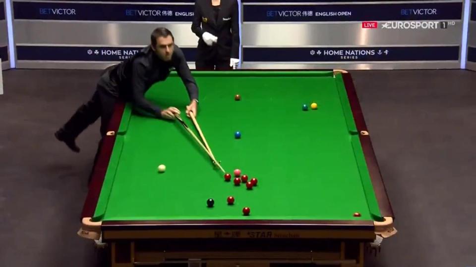  Without realising the Rocket knocked a red ball with the rest