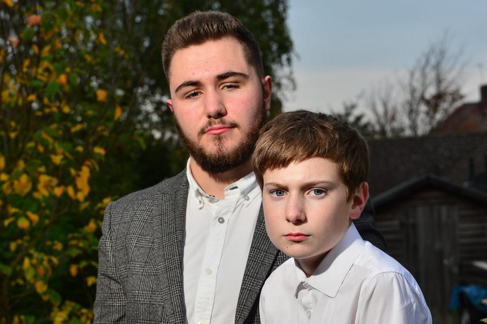  Nathan Phillips, 19, and little brother Luke, 13, from Nuneaton in Warwickshire, were left orphaned this year