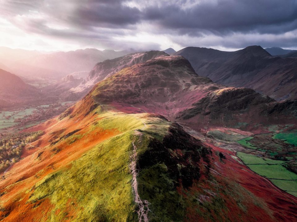 Mr Courtial shot in different locations including the Cat Bells, Loughrigg Fell, Hardknott Pass and Honister Pass