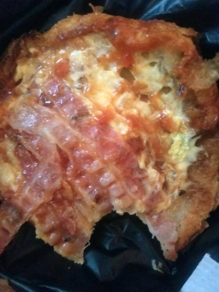  She bought a bacon, egg and cheese 'croissant'