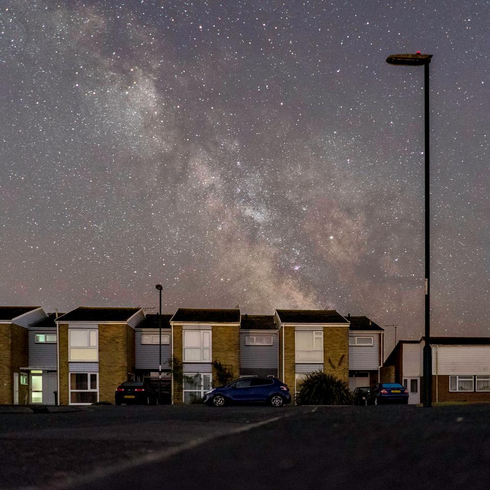  This stunning runner-up photo captured the glorious night sky above a quiet suburban street