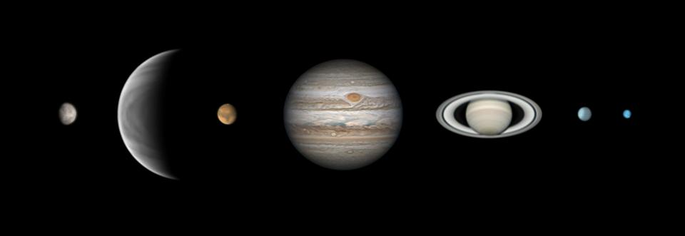  A parade of the planets by Martin Lewis