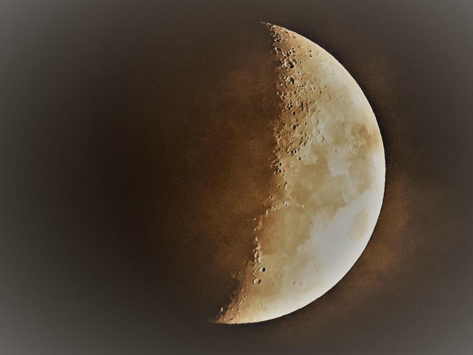  This hauntingly detailed picture of the moon went far in the competition