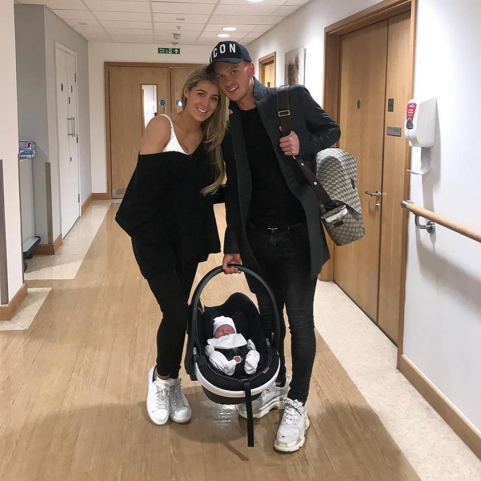  Lillie Lexie Gregg has revealed she has arrived home with her newborn son after a week in hospital