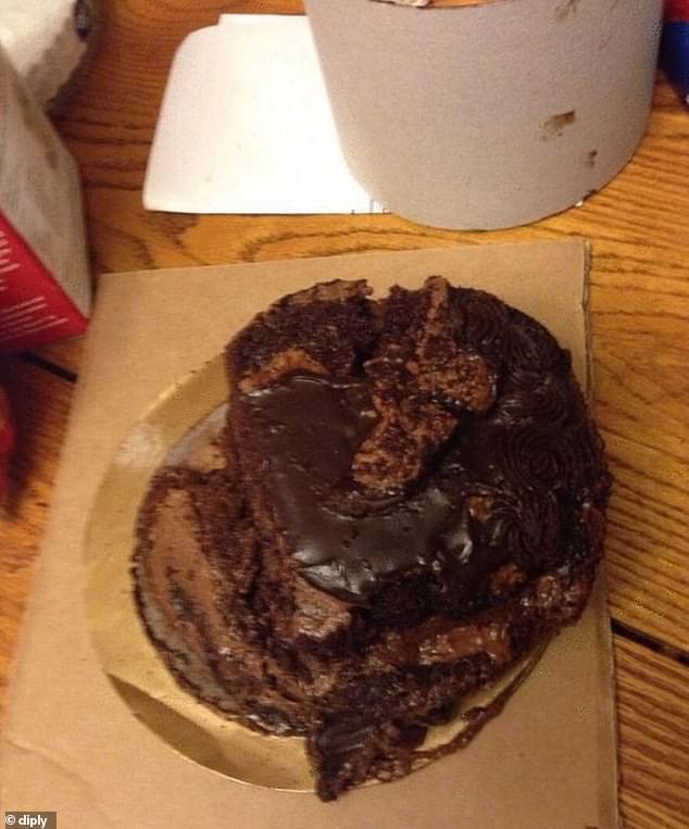  There's no excuse for the criminal state in which this cake arrived