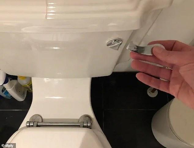  Someone was left embarrassed after the toilet flush broke off in their hand