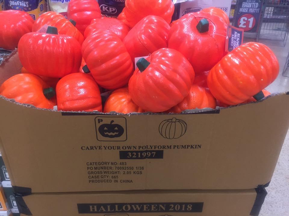  The 'carve your own' plastic pumpkins were condemned for being bad for the environment