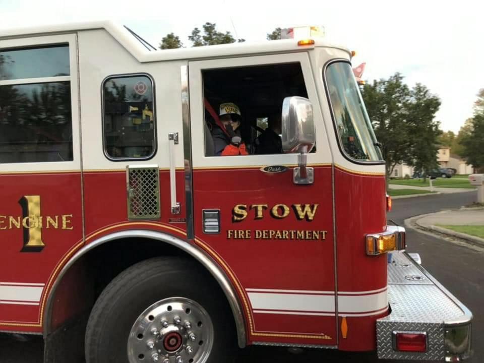  Riding in a Stow Fire Department fire truck was one of Keith's final wishes
