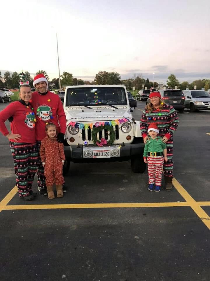  Families dressed up and took part in Christmas traditions