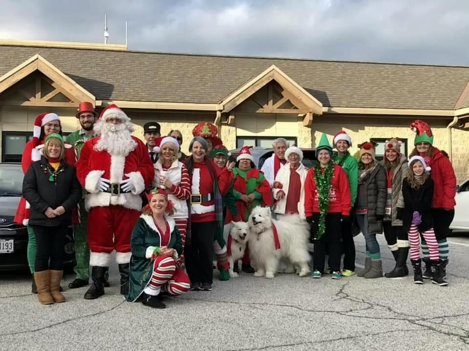 A town in America is celebrating Christmas two months early so that one of its terminally ill residents, 12-year-old Keith Burkett, can experience a final festive season