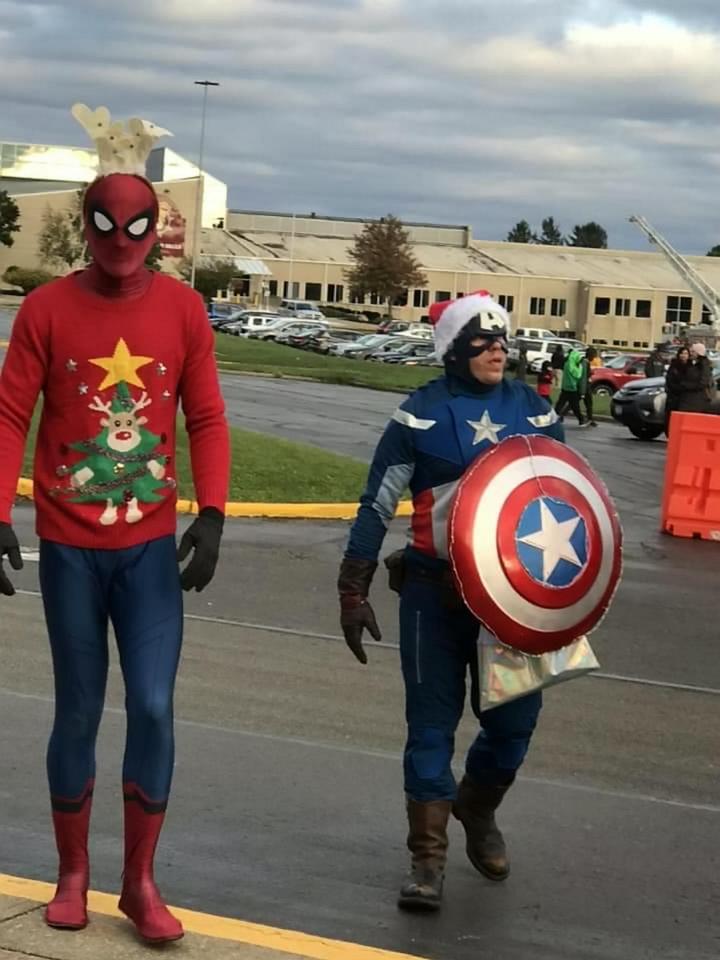  Keith's neighbours dressed in fancy dress for the occasion