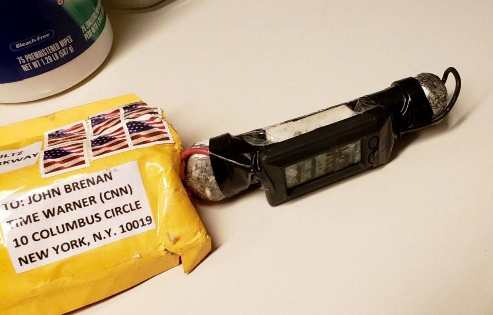  The device was sent to CNN's John Brennan