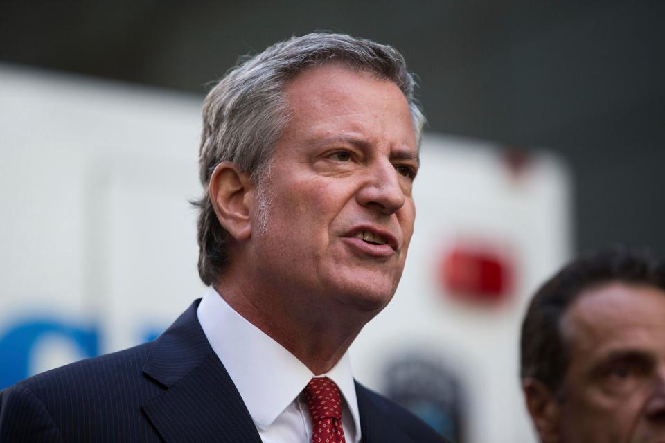  New York Mayor Bill De Blasio also condemned the attacks