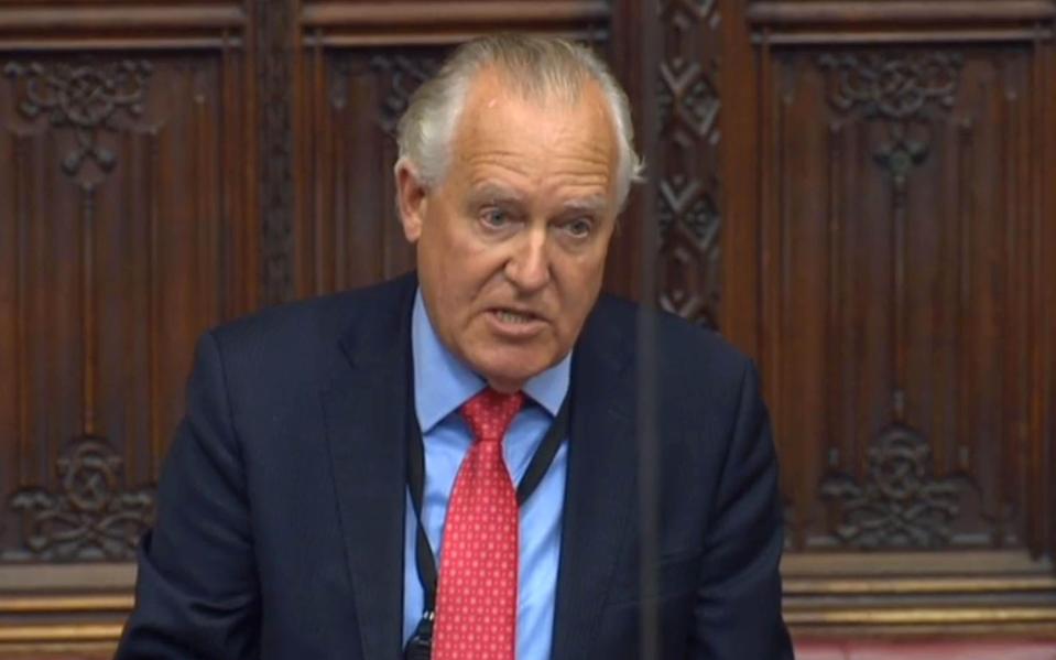  Peter Hain speaking in the House of Lords today