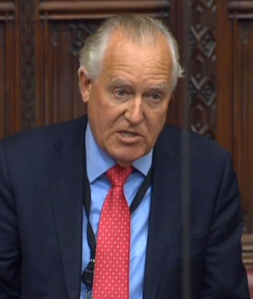 The Labour peer used parliamentary privilege to identify Sir Philip as the businessman at the centre of a #MeToo scandal