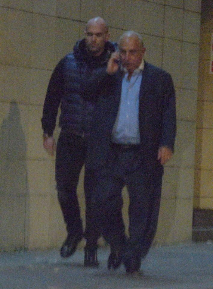  Sir Philip pictured with a bodyguard in London earlier this month
