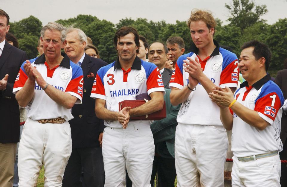  The Duke of Cambridge with Srivaddhanaprabha and Prince Charles in 2005