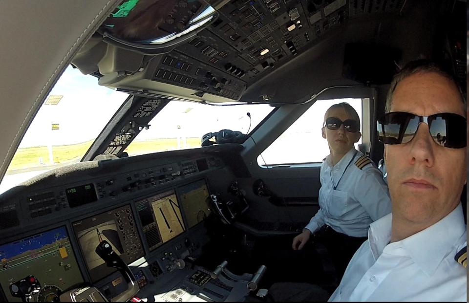 'Dead'... pilots and partners Izabela Lechowicz, Eric Swaffer