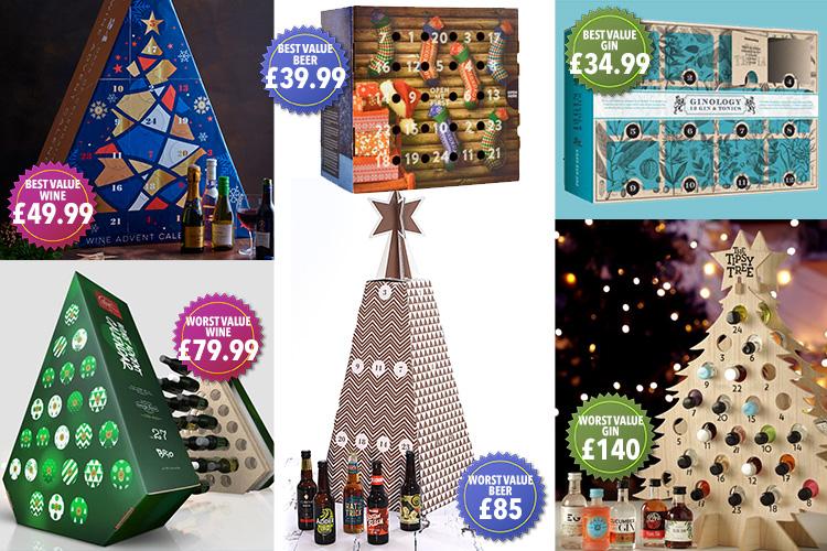 The best and worst value boozy advent calendars revealed
