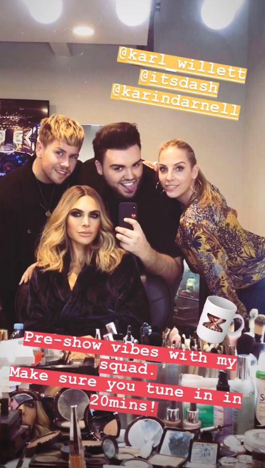  Ayda shared this pre-show dressing room snap on her Instagram stories