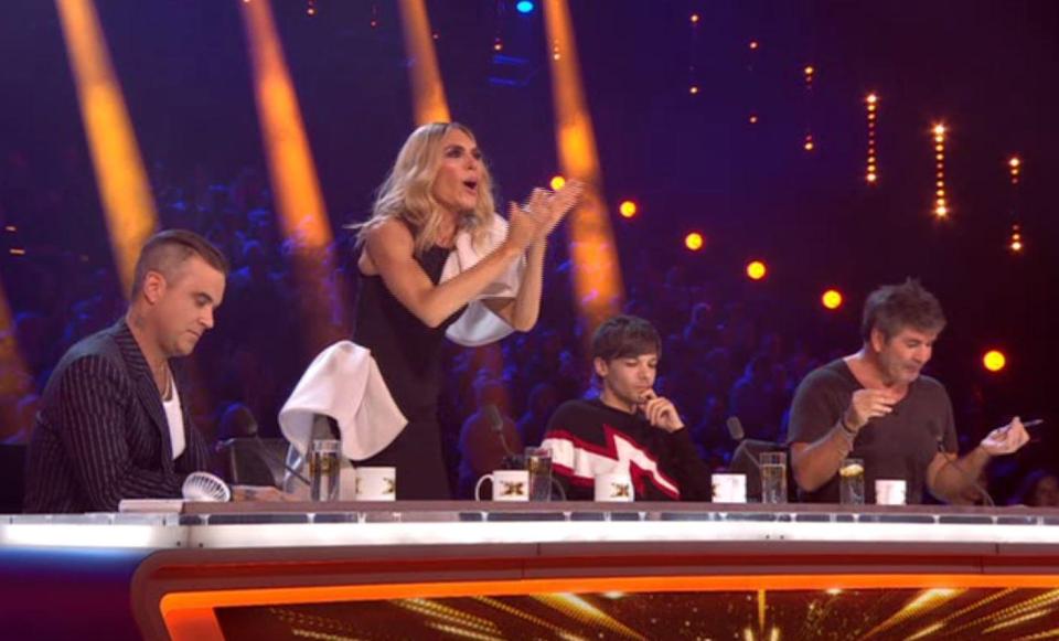  Ayda Field wore a dramatic couture gown for tonight's live shows, but viewers thought it looked more like a 'prawn cracker' on her shoulder