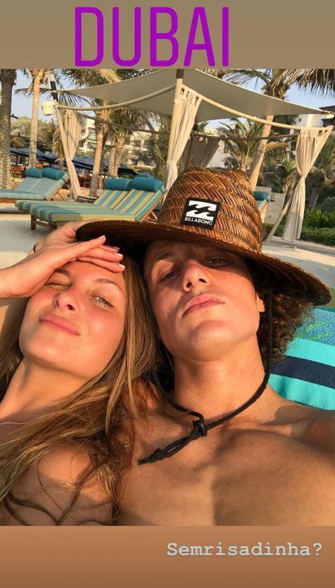  Sara Madeira was by her partner's side out in Dubai