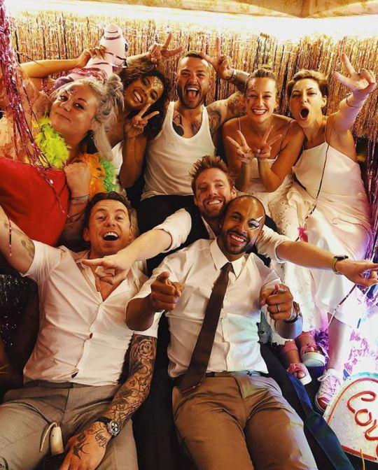  Emma and Matt's celebrity friends dug out their wedding dresses for the ceremony