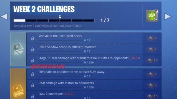 The leaked Week 2 challenges