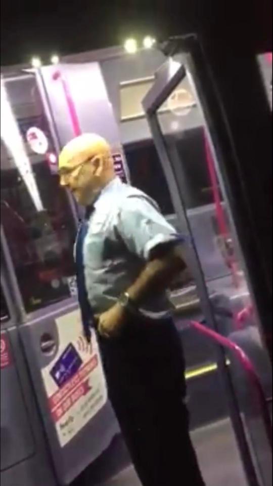  The driver turns back to his booth to continue his shift