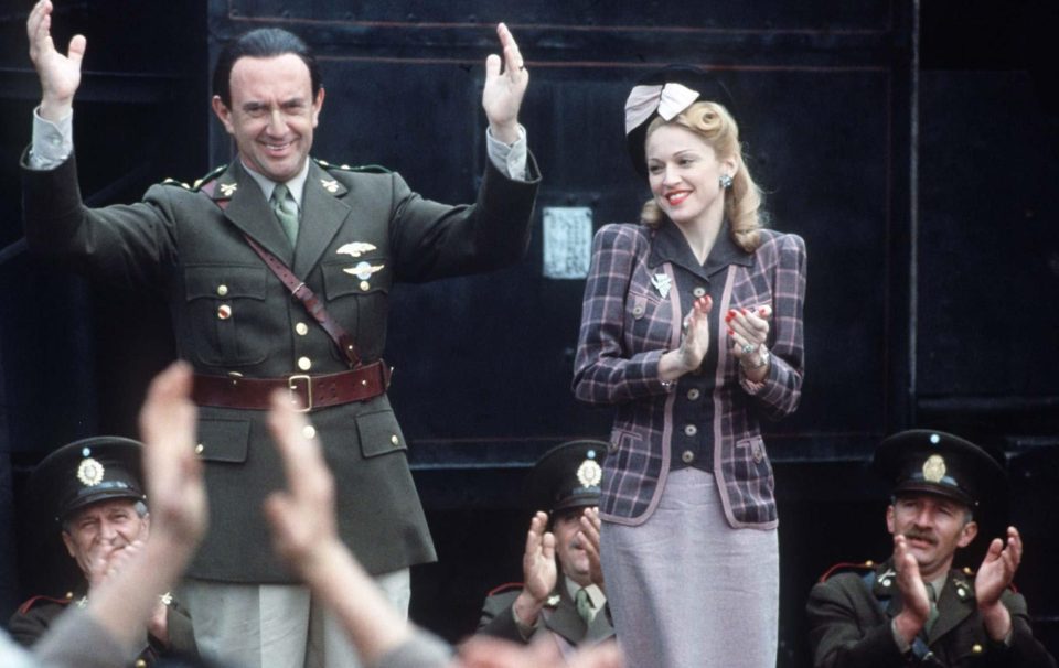  Madonna played Eva Peron in the movie of Evita
