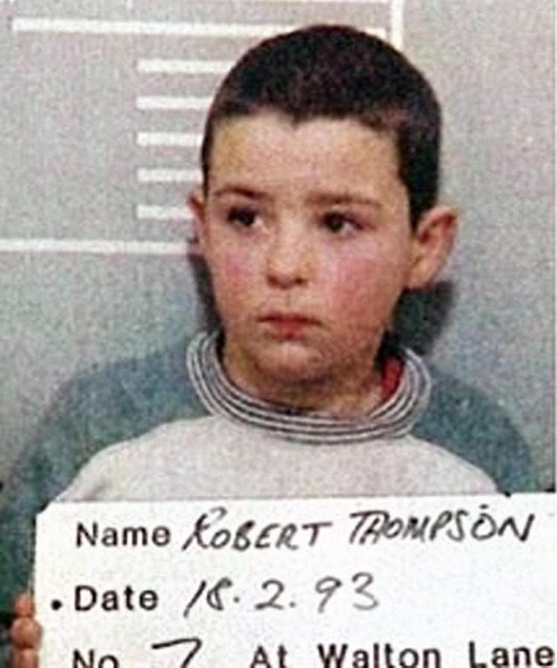  Robert Thompson murdered two-year-old James Bulger with the help of Jon Venables