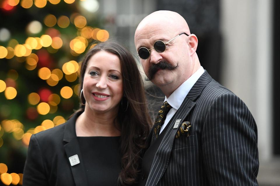  Bronson's estranged wife was seen posing outside Number 10 with a look-alike last year