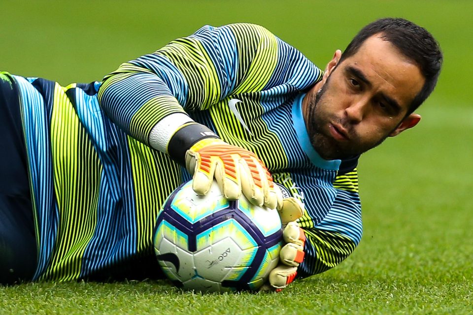  Man City's No2 goalkeeper Claudio Bravo is set to miss the rest of the current season