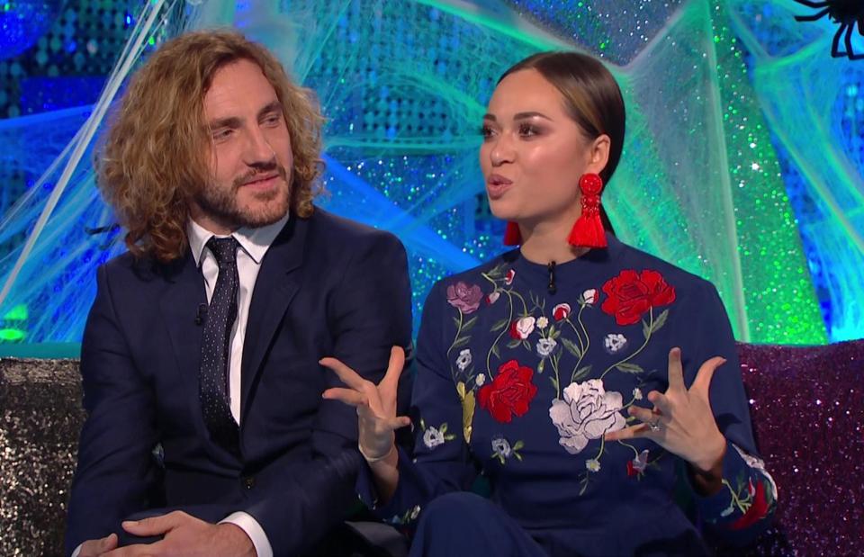  And he said love-cheat dance partners Seann Walsh and Katya Jones should have got a room not 'proper-tongue, French kiss in public'
