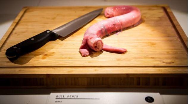 In certain parts of China they just love to chow down on a bull's penis