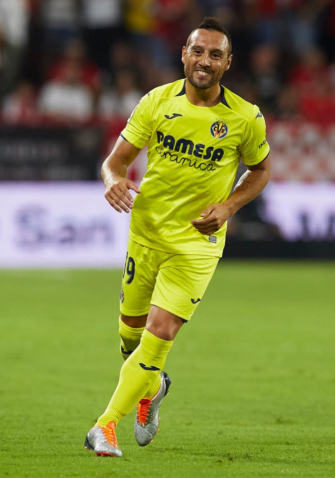 Santi Cazorla was on target for Villarreal against Almeria in the Copa del Rey