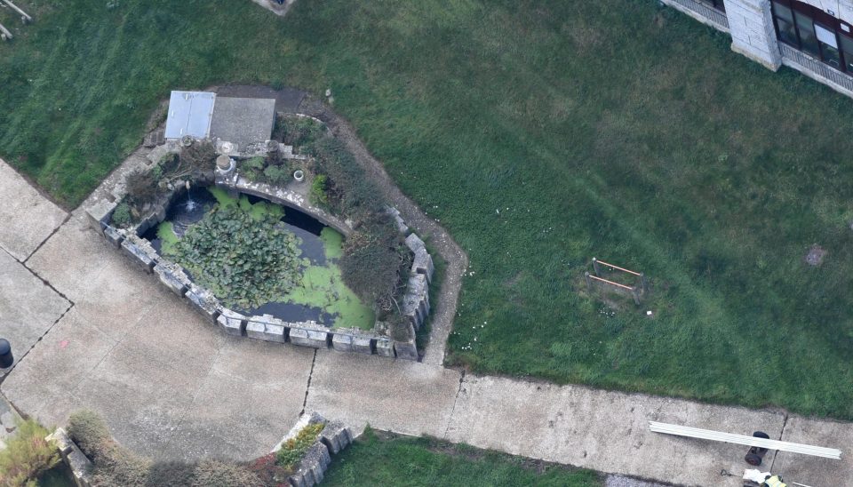 The prison also has three ponds with one filled with expensive koi fish for prisoners to gaze at