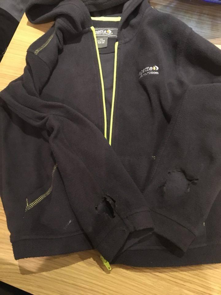  The jacket Tyler was wearing on the night of the accident