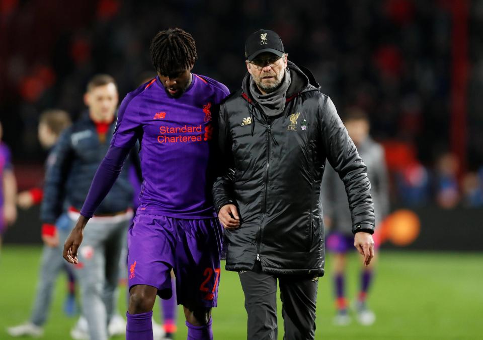 Solanke is behind the likes of Divock Origi in Jurgen Klopps plams