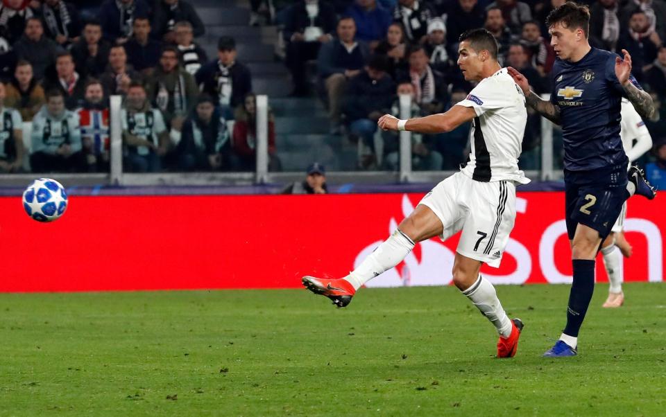  Cristiano Ronaldo gave Juventus the lead with a precise volley