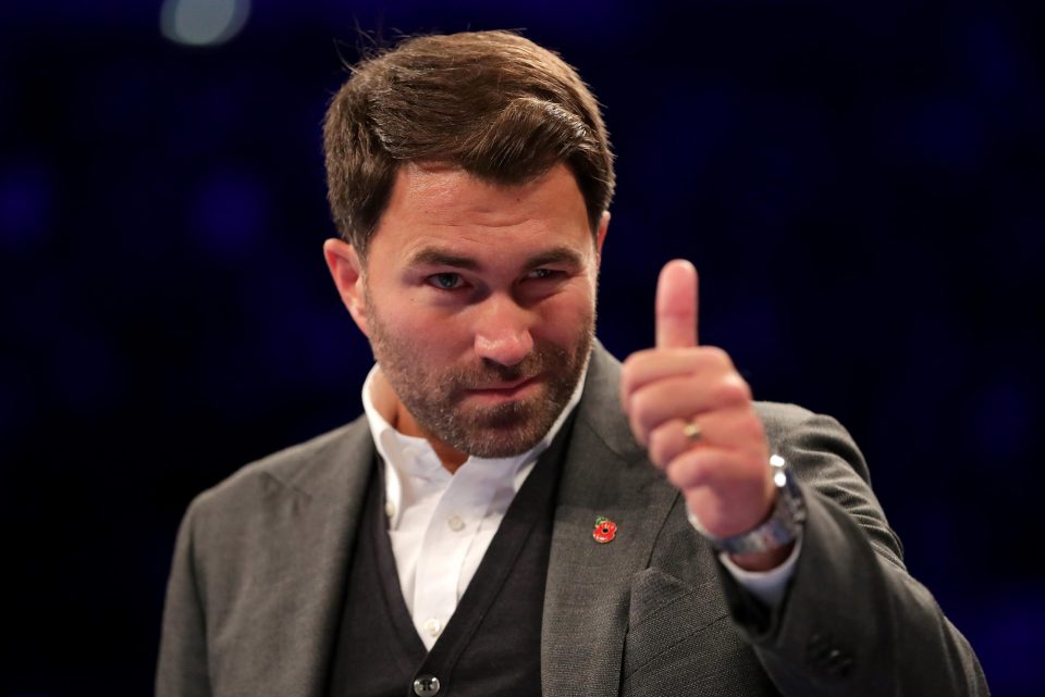 Eddie Hearn has both Usyk and AJ signed up to a promotional contract