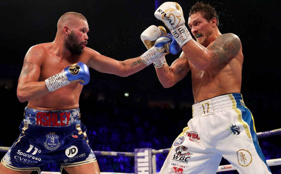  Haye was working from ringside for Sky Sports as a commentator and pundit for Usyk v Bellew
