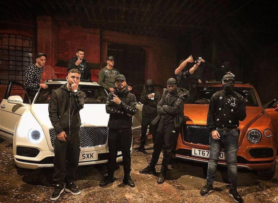 The Barking-based Hellbanianz posted gloating snaps to their 115,000 Instagram followers before the account was closed