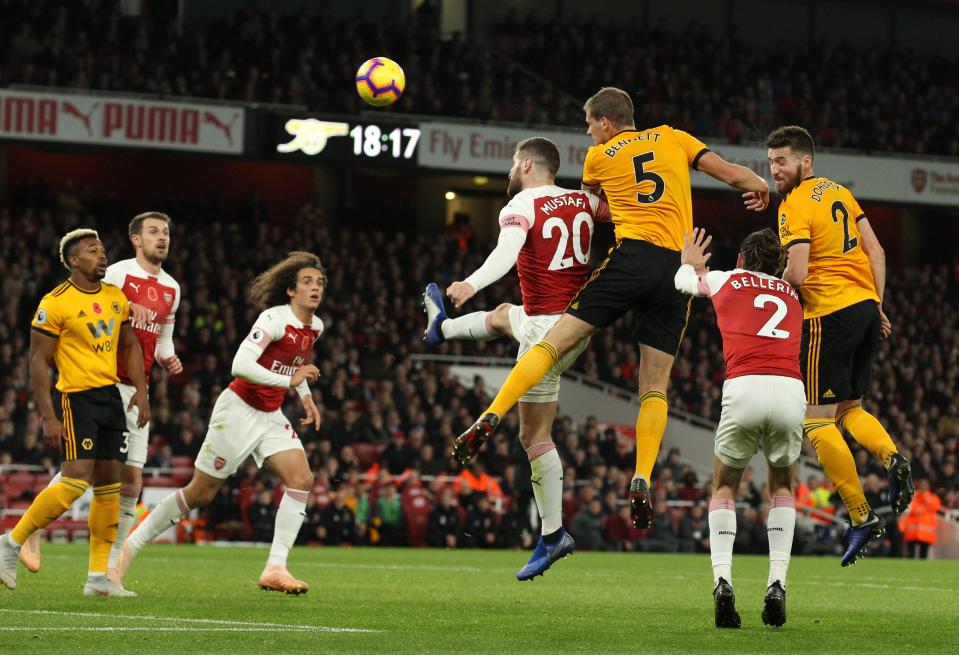  Arsenal drew to Wolves at the Emirates