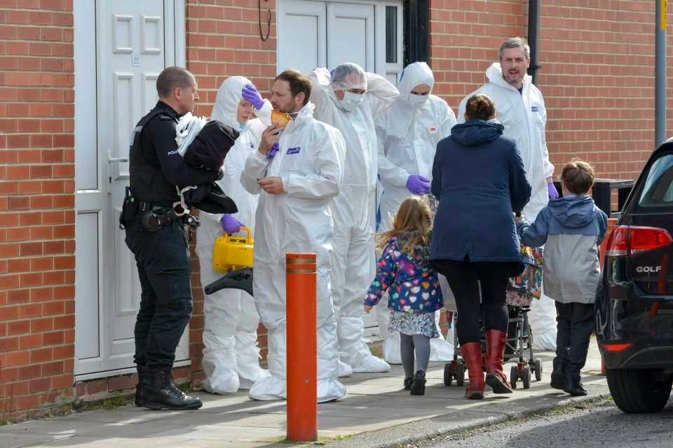  Forensic officers spent around a day at the scene carrying out a searches and a number of items were removed as potential evidence