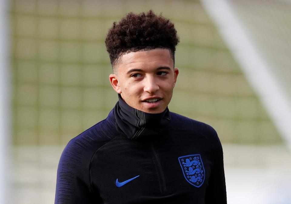  Sancho will make his first start for the Three Lions