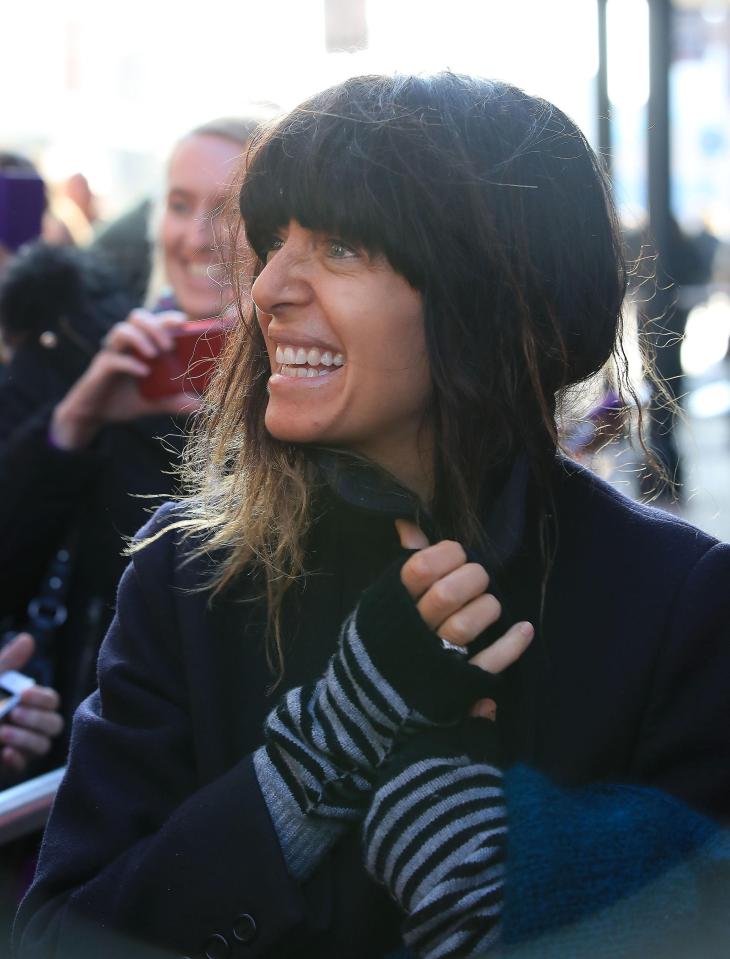  Claudia Winkleman arrived at the Blackpool Tower Ballroom with hours to spare