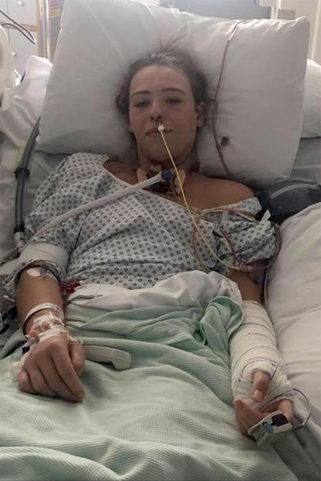 Millie wasn't diagnosed with mouth cancer until April - three months after she developed the ulcer