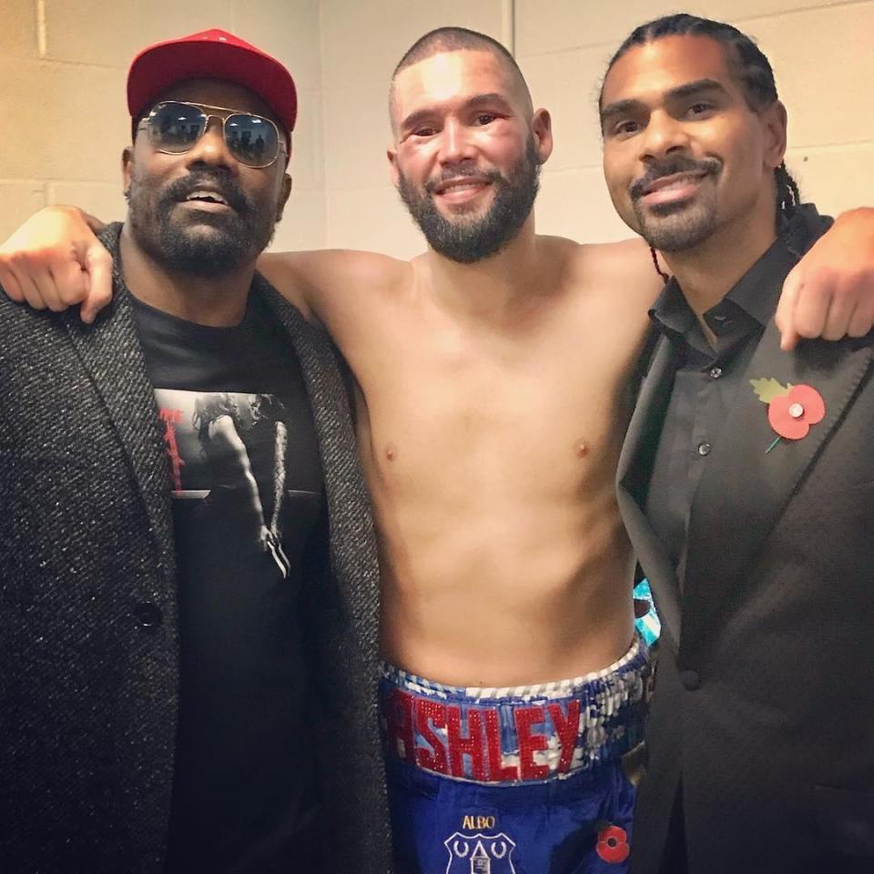  Chisora, Bellew and Haye all share a pic as former rivalries are forgotten about